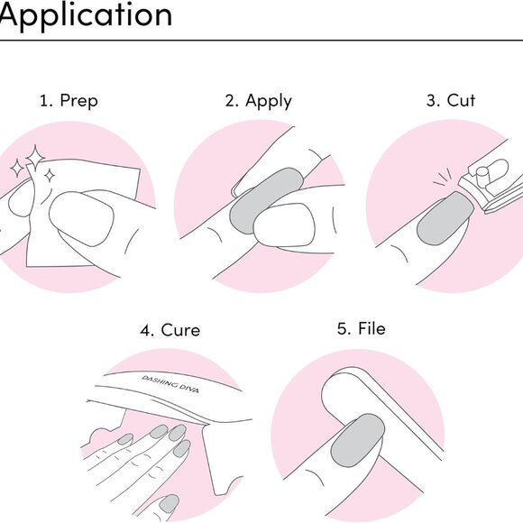 Dashing Diva Starter Kit in Powder Pink AND Remover NIB - Picture 4 of 7